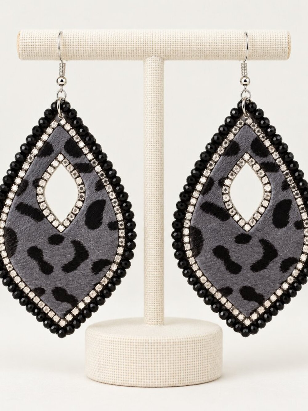 Leopard Rhinestone Earrings